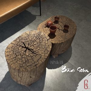 Bàn ghế gốc cây đẹp, bàn ghế từ gỗ tự nhiên nguyên khối giá tốt