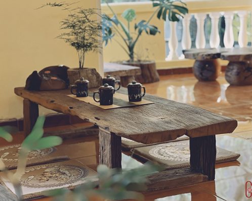 bàn trà gỗ lũa tự nhiên