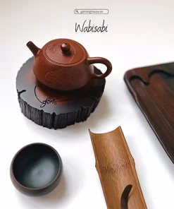 đế gỗ lũa uống trà đi