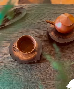 đế gỗ lũa uống trà đi