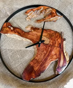 đồng hồ gỗ lũa trắc đỏ đẹp