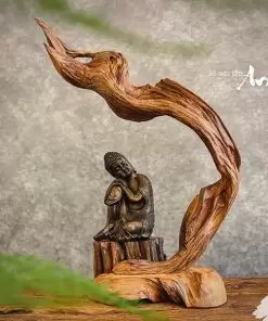 tượng phật vô ưu đồng và lũa gỗ ngọc am
