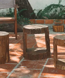 đôn gỗ lũa tự nhiên đa năng