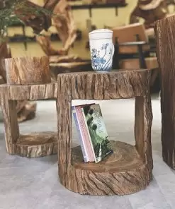 đôn gỗ lũa tự nhiên đa năng