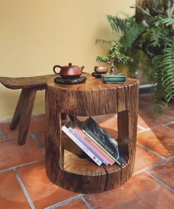 đôn gỗ lũa tự nhiên đa năng