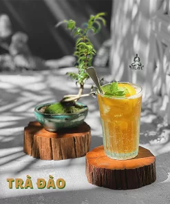 Trà đào hạt chia