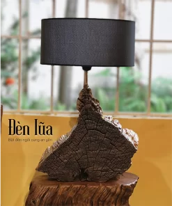 đèn bàn gỗ lũa