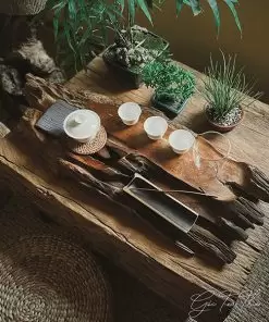 khay trà lũa gỗ hương