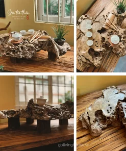 khay trà nu lũa gỗ dỗi