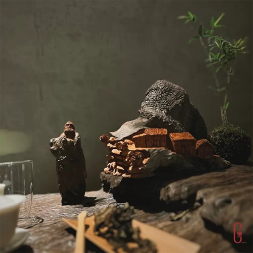 tranh quê gỗ hương chạm khắc