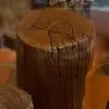 đôn gỗ lũa nguyên khối