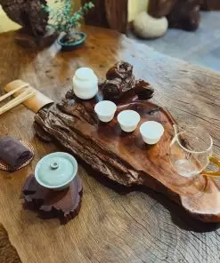khay trà lũa gỗ tự nhiên