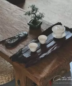 khay trà lũa gỗ trắc