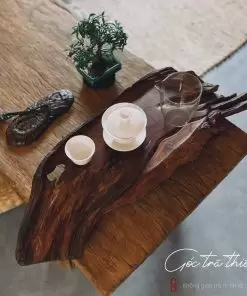 khay trà lũa gỗ tự nhiên