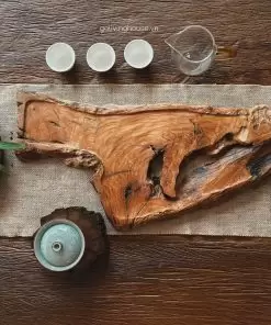 khay trà lũa gỗ gõ