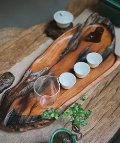 khay trà lũa gỗ tự nhiên