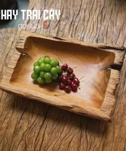 khay trái cây gỗ lũa