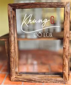 khung gỗ lũa