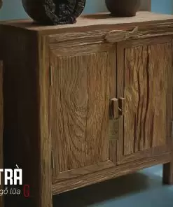tủ trà gỗ lũa