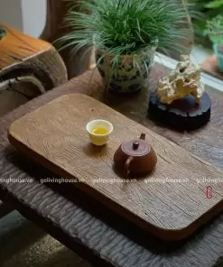 khay trà gỗ lũa mộc