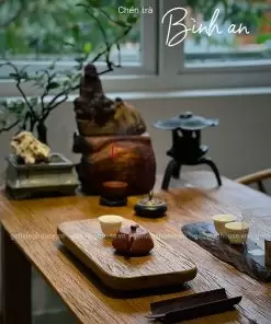khay trà gỗ lũa mộc