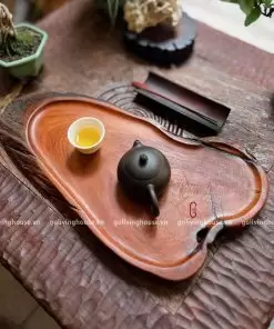 khay trà gỗ lũa mộc